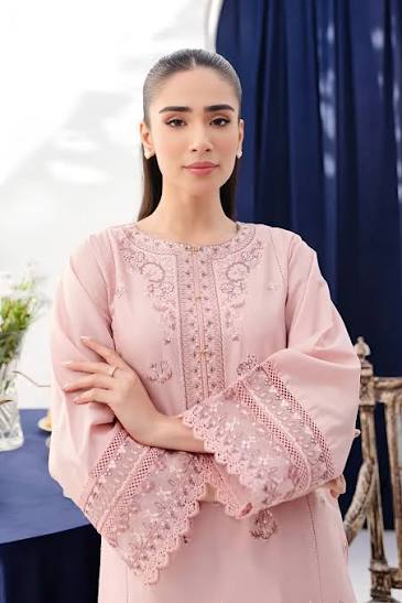 SOFT PIN EMBORIDRY LUXERY DRESS
